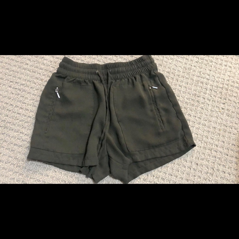 army green shorts